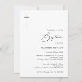 Minimalistische en eenvoudige doopdoop kaart (Voorkant)