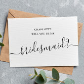 Minimalistische en eenvoudige Kaart voor het Bride