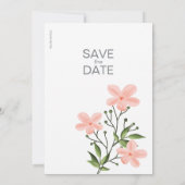 Minimalistische en elegante bruiloft uitnodiging S (Achterkant)