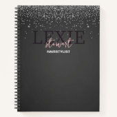 Minimalistische en elegante haarstyliste notitieboek (Voorkant)