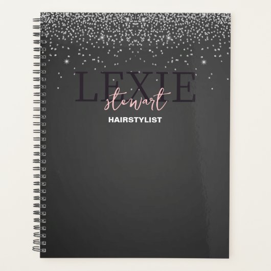 Minimalistische en elegante haarstyliste planner (Voorkant)