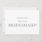Minimalistische en elegante Kaart van het Bridesma (Voorkant)