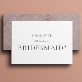Minimalistische en elegante Kaart van het Bridesma
