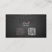 Minimalistische en Elegante Nagel Tech QR Code Visitekaartje (Achterkant)