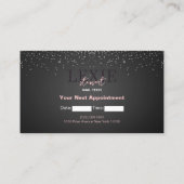 Minimalistische en Elegante Nail Tech Afspraak Visitekaartje (Achterkant)