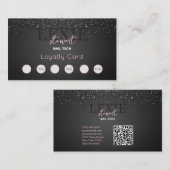 Minimalistische en Elegante Nail Tech Loyaliteit Visitekaartje (Voorkant / Achterkant)