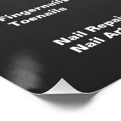 Minimalistische en Elegante Nail Tech prijslijst Perfect Poster (Hoek)