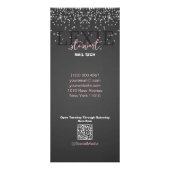 Minimalistische en Elegante Nail Tech Reclamekaart (Achterkant)