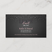 Minimalistische en Elegante Nail Tech Verwijzing Visitekaartje (Achterkant)