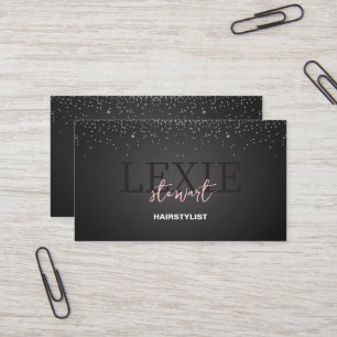 Minimalistische en Elegante QR-code voor kapper Visitekaartje