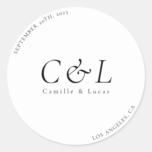 Minimalistische en elegante sticker voor klassieke (Voorkant)