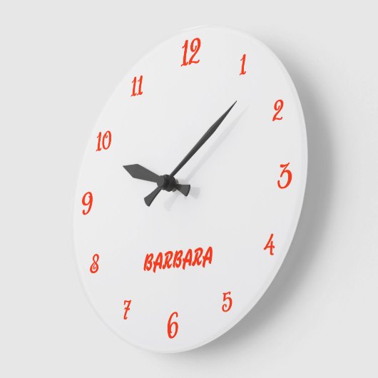 Minimalistische en Elegante Witte en Scharlaken Na Grote Klok (Hoek)