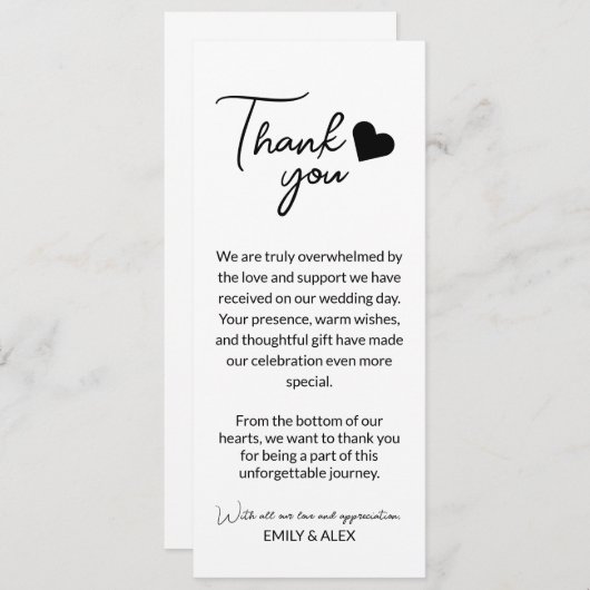 Minimalistische en moderne bruiloft (Voorkant / Achterkant)