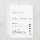 Minimalistische en moderne, eenvoudige, omsluiting kaart (Voorkant)