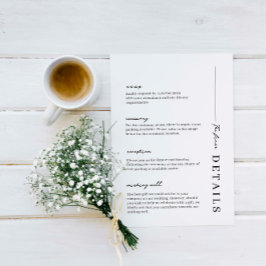 Minimalistische en moderne, eenvoudige, omsluiting kaart