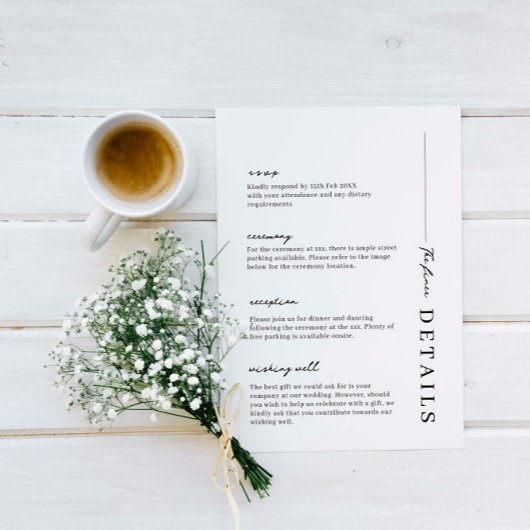 Minimalistische en moderne, eenvoudige, omsluiting kaart