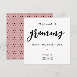 Minimalistische en moderne Grammy Oma Moederdag Kaart
