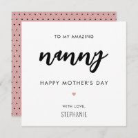 Minimalistische en moderne nanny oma Moederdag