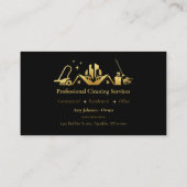 Minimalistische en moderne professionele reiniging visitekaartje (Achterkant)