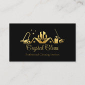 Minimalistische en moderne professionele reiniging visitekaartje (Voorkant)