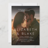 Minimalistische en moderne typografie foto kaart (Voorkant)