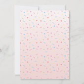 Minimalistische en schattige zoete 16 Uitnodiging (Achterkant)