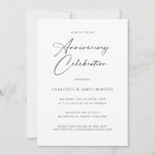 Minimalistische en simpele huwelijksverjaardag kaart (Voorkant)