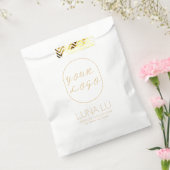 Minimalistische envelop Logo Verzending Papierzak Bedankzakje (Gezegeld)