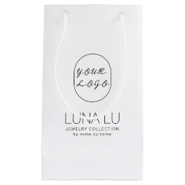 Minimalistische envelop Logo Verzending Papierzak Klein Cadeauzakje