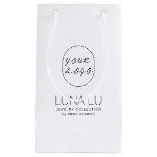 Minimalistische envelop Logo Verzending Papierzak Klein Cadeauzakje