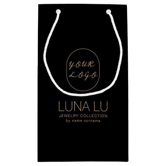 Minimalistische envelop Logo Verzending Papierzak Klein Cadeauzakje (Achterkant)