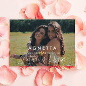 Minimalistische Ereheer Dank u kaart