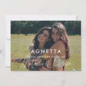 Minimalistische Ereheer Dank u kaart (Voorkant)