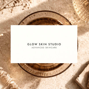 Minimalistische Esthetician Huidverzorgingsstudio  Visitekaartje