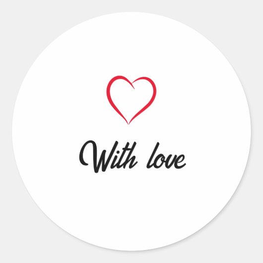 Minimalistische esthetiek Eenvoudig Schoon Handges Ronde Sticker (Voorkant)