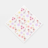 Minimalistische esthetische bloem patterend servet (Hoek)