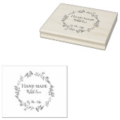 Minimalistische esthetische elegante witte Logo me Rubberstempel (Gestempeld)