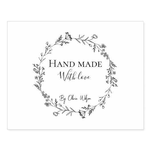 Minimalistische esthetische elegante witte Logo me Rubberstempel (Afrduk)