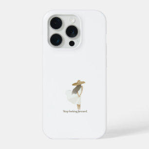 Minimalistische esthetische lijnkunst Vrouw blijft iPhone 15 Pro Case