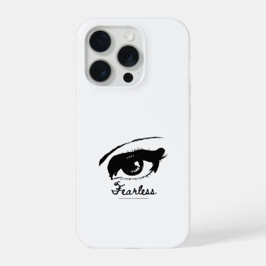 Minimalistische esthetische ooglijn kunst onversch iPhone hoesje (Achterkant)