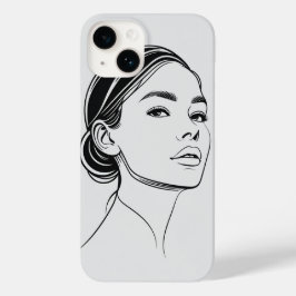 Minimalistische esthetische telefoonhoes | FM_CORN Case-Mate iPhone 14 Hoesje