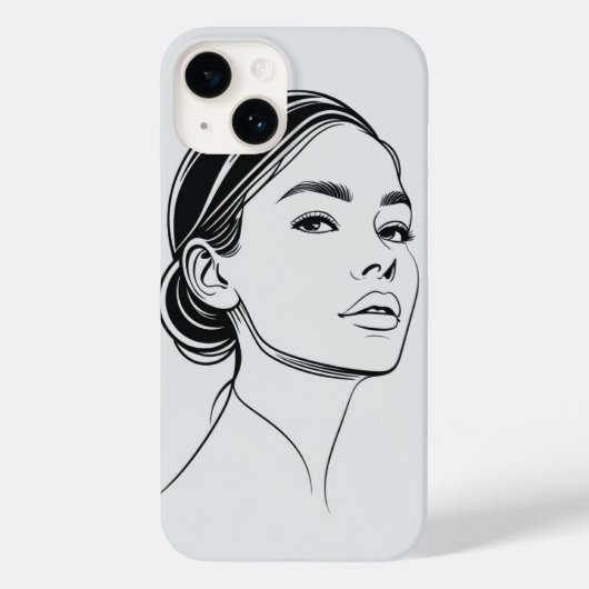 Minimalistische esthetische telefoonhoes | FM_CORN Case-Mate iPhone Case (Achterkant)