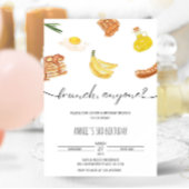 Minimalistische esthetische verjaardagsbrunch Wate Kaart