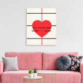 Minimalistische esthetische vormgeving – Inspirere Canvas Afdruk (Insitu (Woonkamer))