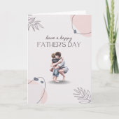 Minimalistische esthetische vormgeving op Vaderdag Kaart (Voorkant)