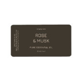 Minimalistische Etherische Olie Labels / Druppelfl (Voorkant)