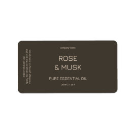 Minimalistische Etherische Olie Labels / Druppelfl