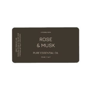 Minimalistische Etherische Olie Labels / Druppelfl