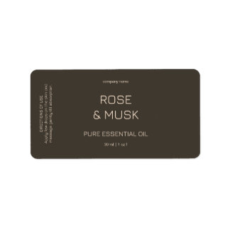 Minimalistische Etherische Olie Labels / Druppelfl