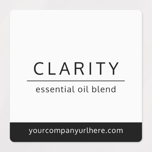 Minimalistische Etherische Olie Roller Flessenetik Labels (Design 1)